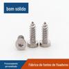 Cabeça de copo de flor de ameixa Cauda pontiaguda Parafuso auto-roscante Cabeça cilíndrica Instrumentos eletrônicos de precisão anti-roubo Parafusos pequenos não padronizados