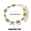 Cadena de cintura geométrica cuadrada bohemia de metal tallado cadena de cintura vintage cinturón para mujer ins europeo y americano