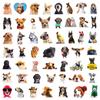 50 pegatinas realistas de cachorro, mascota linda, grafiti, papelería divertida, impermeables, para papelería, patineta, taza, venta al por mayor