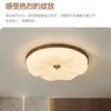 Luminária de Teto para Quarto Medieval Francês de Alto Padrão Nogueira Sala de Estar Luminária de Teto Espectro Completo Proteção para os Olhos Nova Luminária 2025