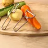 Pelador de Acero Inoxidable para el Hogar Gadget de Cocina Multifuncional Pelador de Papa y Frutas Cuchillo Pelador de Frutas Hecho a Medida