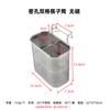Soporte para palillos de acero inoxidable de doble rejilla con orificio denso, soporte para palillos de doble rejilla cuadrado, escurridor multifuncional, soporte para palillos