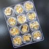 Joyería para uñas al por mayor arte de uñas papel de aluminio dorado y plateado juego de pegatinas color aluminio pegatina para uñas de aluminio 4 colores