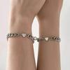 Pulsera magnética de succión para parejas de diseño de nicho transfronterizo nuevo europeo y americano, pulsera de amor para hombres y mujeres, venta al por mayor