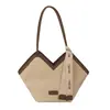 Bolso Grande de Tejido Retro Transfronterizo para Mujer 2026 Nuevo Versátil de Moda para Viajar al Trabajo Bolso de Hombro o Axila