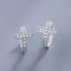 Brincos de Nicho da Marca Mais Vendida e Moderna Cao Shi Temu para Mulheres, Joia Compacta com Design de Cruz, Estilo de Moda para Combinações Diárias