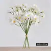 Flores Artificiais, Buquê de Crisântemos Brancos, 50 Cabeças de Flores Artificiais, Pequenos Buquês Pastorais Simulados, Decorações para Mesa de Jantar em Casa, Atacado