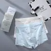 Roupa Íntima para Adolescentes Masculina de Algodão Puro Boxer para Crianças Maiores Alunos em Desenvolvimento do Ensino Fundamental Tamanho Grande Todo Algodão Shorts de Quatro Cantos Antibacteriano