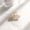 Pinza para el cabello elegante retro japonesa de perlas, dulce pinza para el cabello, elegante chica ins, pinza para el cabello Chuck, accesorios para el cabello de Corea del Sur