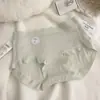 Ropa Interior Antibacteriana 7A Algodón Puro Niñas Algodón Puro Sin Costuras Cintura Media Shorts Triángulo Ropa Interior para Mujer