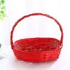 Cesta de Frutas, Cesta de Regalo Tejida a Mano de Mimbre, Cesta de Exhibición para Flores, Accesorio para Picnic y Recolección de Huevos