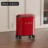 Cubo de basura doméstico con doble cubo interior y exterior, engrosado, gran capacidad, con ruedas, móvil, sin tapa, adecuado para sala de estar y dormitorio