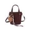 Bolsa de Balde Coração Delicado Feminina 2026 Verão Nova Textura de Alta Qualidade Bolsa de Mão Design de Nicho Bolsa de Ombro Único Transversal