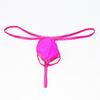 Ye zimei sexy roupa interior comércio exterior de uma peça de entrega tanga dos homens de separação de ovo duplo Ice Silk T calças transparentes oco para fora