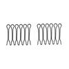 Accesorios para el cabello de resina de hierro Peine para cabello suelto Artefacto para el acabado del cabello suelto Diadema Horquilla elegante de flores para el cabello de mujer