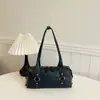 Bolso tipo Baguette Metálico Decorado de Moda 2026, Bolso de Hombro, Bolso de Hombro Vintage Versátil Exquisito para Mujer