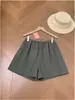Pantalones Cortos Casuales Delgados para Mujer 2026, Primavera y Verano Adelgazantes Estilo Retro Japonés de Pierna Ancha en A