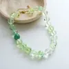 Collar de cuentas geométricas degradado colorido transfronterizo europeo y americano, cadena para la clavícula estilo resort de playa, joyería de lujo ligero de alta gama al por mayor