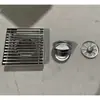 Acero Inoxidable 304 Tira Sólida Drenaje de Piso Gris Baño Cuadrado Azotea Desodorante Drenaje de Piso Tamaño Grande Drenaje de Piso