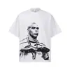 2026 Nuevo Modelo Ronaldo Retro Americano Manga Corta Moda Callejera Marca Camiseta 100% Algodón para Hombres y Parejas