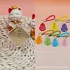 Pingente quadrado de ouro puro 999 série cabaça da sorte com cordão para pendurar, um item popular nas transmissões ao vivo do Douyin para atrair clientes