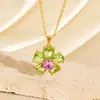 Moda Transfronteriza Accesorios de Flor de Tulipán Collar Estilo Dulce Colgante Pequeño de Flor Fresca Cadena para Suéter Versátil con Temperamento