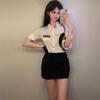 Bodega borracha azafata sexy policía traje de juego de roles ropa interior sexy ambiente de club nocturno coqueteo cos uniforme unido