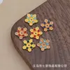 Acessórios Pequenos de Flor em Liga Esmaltada Retenção de Cor Pingente DIY Estilo Antigo Grampo de Cabelo Acessórios Ornamentais Fabricante Direto Atacado