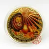 Moneda Conmemorativa de las Doce Constelaciones Moneda Chapada en Oro Constelación de 12 Medallón Conmemorativo de Tarot Europeo y Americano Moneda de Oro Moneda de los Deseos Espejo Cruzado