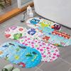 Alfombrilla antideslizante para baño Junxi con estampado de dibujos animados, alfombrilla de guijarros, alfombrilla de masaje para baño de hotel, alfombrilla de suelo de PVC para el hogar