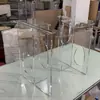 Pata de Mesa Transparente de Acrílico con Gradiente Negro Soporte Curvo Mesa de Café Isla Soporte Pata de Mesa Pie de Mesa