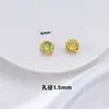 Método antiguo arena oro calabaza pequeño colgante estilo nacional hoja de loto pequeña gota DIY collar hecho a mano accesorios de joyería con cuentas al por mayor