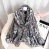 Lenço de Fio Bali com Toque de Algodão Elegante e Estiloso para Mães, Moderno e Emagrecedor, Xale Rejuvenescedor, Lenço de Fio Confortável e Macio