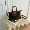 Bolso Bandolera Simple Retro para Mujer Versátil Color Sólido Bolso de Mano Casual Bolso de Hombro Bolso para el Trabajo y los Viajes Bolso para Teléfono Moderno