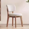 Cadeira de Jantar de Madeira Maciça Nórdica, Mesa e Cadeiras de Jantar Simples, Cadeira Estilo Antigo para Restaurante Doméstico, Luxo Leve, Cadeira Estofada Macia de Alta Qualidade para Adultos