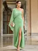 2026 Transfronterizo Europeo y Americano AliExpress Vestido de Mujer Nuevo Moda Sexy con Abertura Temperamento Elegante Cinta