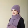 Novo Chapéu Quente para Mulheres de Meia-Idade e Idosas no Inverno, Chapéu Bucket de Lã de Coelho Espesso com Forro de Fleece