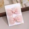 Grampo de Cabelo Infantil para Meninas Princesa Fofo Bebê Par Acessórios de Cabelo Coreia do Sul Tamanho Pequeno Infantil Laço Grampo de Cabelo Acessório de Cabeça Clipe