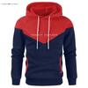 Sudadera con capucha de forro polar para hombre, estilo europeo y americano, bloques de color, patchwork, de manga larga, estilo deportes de invierno, Fibra de poliéster