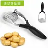 Prensador de Patatas Plegable, Prensa de Patatas, Extractor de Jugo de Frutas y Verduras, Prensa Manual de Patatas de Acero Inoxidable