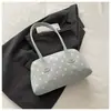 Bolsa de Mão Texturizada Única Bolsa Bowling 2026 Outono Nova Simples Bolinhas Bolsa de Ombro para o Dia a Dia