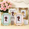 Porta-Retrato de Resina Criativo com Relevo Estilo Francês Suporte de Exibição de Resina Multicolorido Estilo Europeu Itens de Decoração para Casa Porta-Retrato para Sala de Modelos 6 polegadas