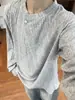 Cardigan de Punto Nuevo Primavera 2026 Cuello Redondo Suéter para Mujer Abrigo Holgado Capa Base Engrosada Suéter de Manga Larga