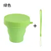 Taza de Agua Plegable, Taza de Silicona Portátil, Taza de Agua para Deportes al Aire Libre, Taza de Compresión para Viajes de Grado Alimenticio Resistente a Altas Temperaturas, Taza para Enjuague Bucal