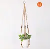 Bolsa de Red para Maceta de Cuerda de Cáñamo Retro Cuerda para Colgar Cesta Colgante Simple para Maceta Decoración de Campamento al Aire Libre Colgador de Plantas