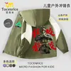 Jaqueta Delta Action Storm Attack à Prova de Vento e Impermeável com Forro de Fleece para Crianças de Tamanho Médio a Grande Roupas Infantis Outono Inverno