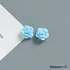 10MM simulação de cor rosa feito à mão diy cola de creme capa de celular furo para grampo material para sapatos acessórios de resina
