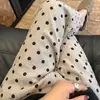 Calça de Pijama de Algodão e Seda para Mulheres, Novo Estilo de Verão, Calça de Casa Plus Size Que Pode Ser Usada Fora, Calça Anti-Mosquito de Algodão Artificial, Calça Longa Floral Fina