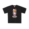 Suministro mayorista transfronterizo Chaopai de comercio exterior a 260g éxito de ventas BAPE cabeza de simio tiburón camiseta de manga corta 21