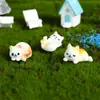 Adornos de micropaisaje lindo gato y perro artesanías de resina adornos para consola central de coche decoración del hogar regalos venta al por mayor